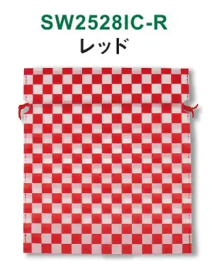 不織布和風柄巾着 市松柄 1000枚（50枚×20袋）